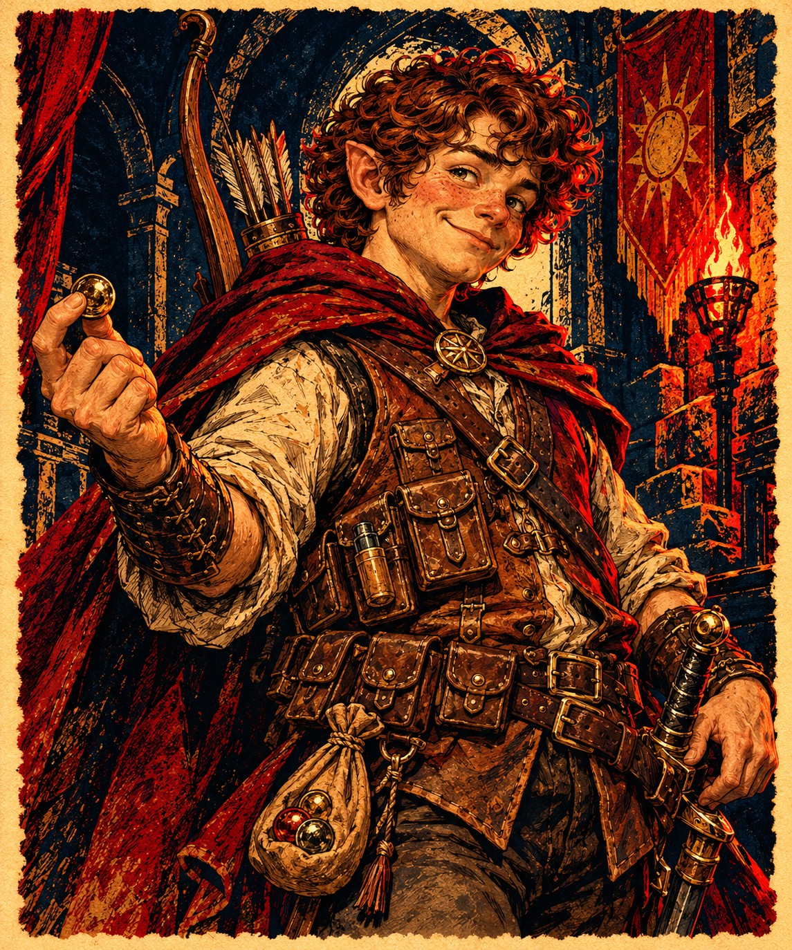 Ilustración de Pip, pícaro mediano