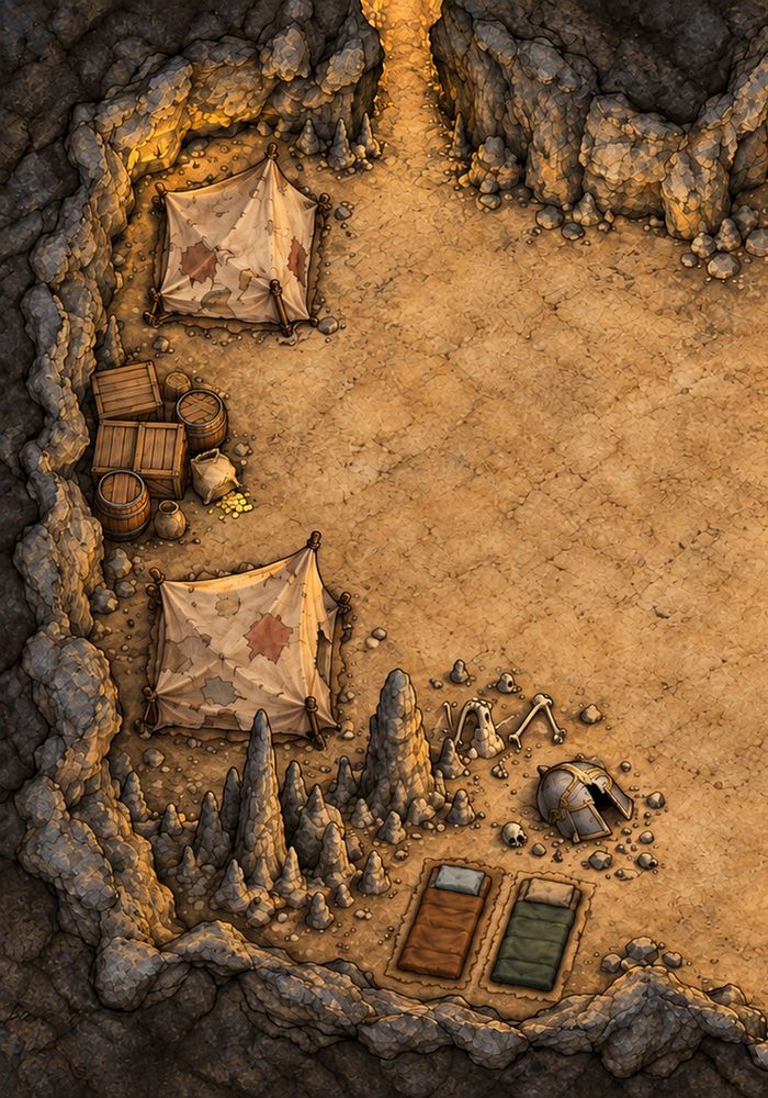 Tablero de combate del campamento goblin